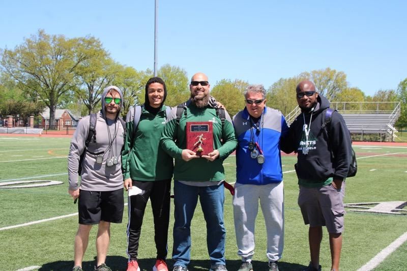 Coaches (from left to right): Erik Getz, Brandon Rizzo, Joel Thornton (Head Coach), Walter Blueler, and Ken Burke