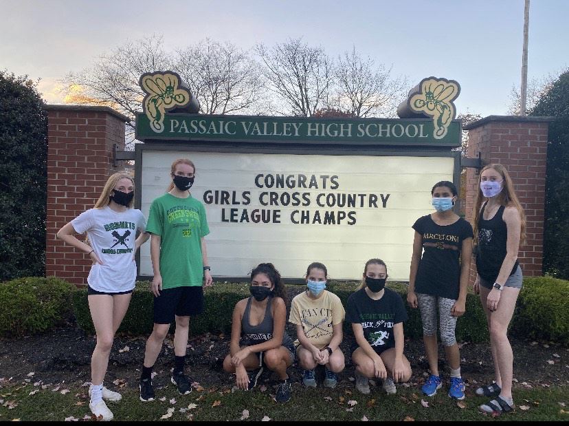 Varsity Girls Cross Country Team; photo credit: Coach Walter Bleuler 