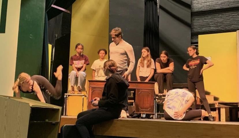 Jess LaProto and Chicago Musical Rehearsals; Photo Credit: PV Drama Theater Instagram